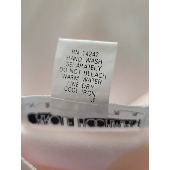 Carol Hochman Cottage Core Satin Long Button Down Embroidered Lace Pink Gown S - Picture 9 of 10